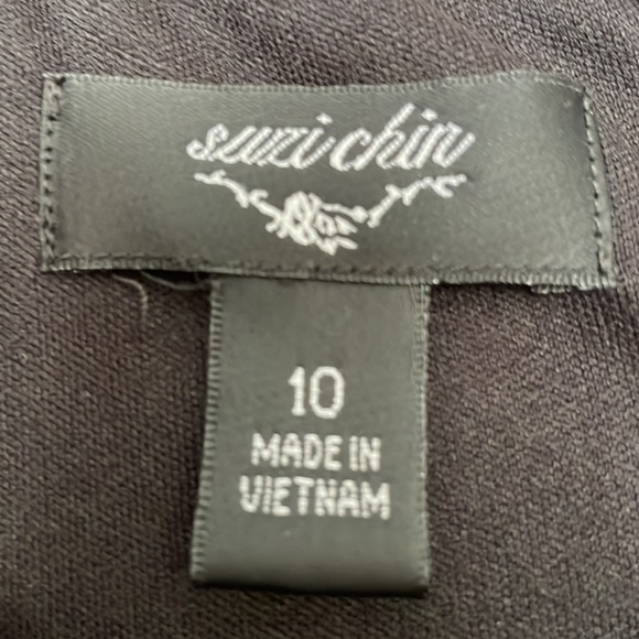 Black Suzi Chin Short-Sleeve Dress - Picture 6 of 7